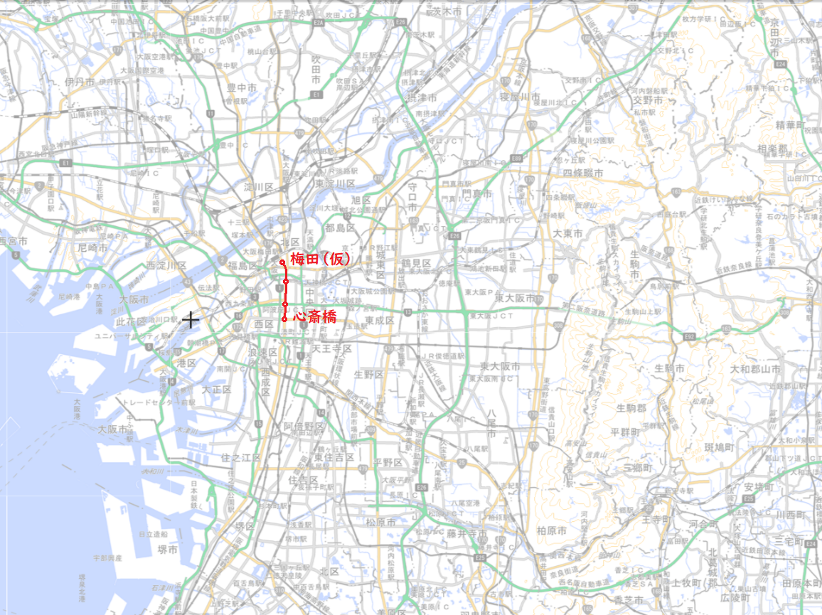心斎橋から梅田