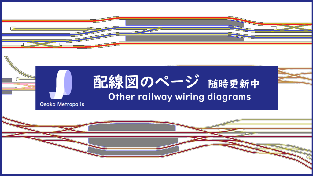 配線図 大和八木駅 新ノ口駅 八木西口駅 八木西口連絡線 新ノ口連絡線 近鉄大阪線 橿原線 Osaka Metropolis